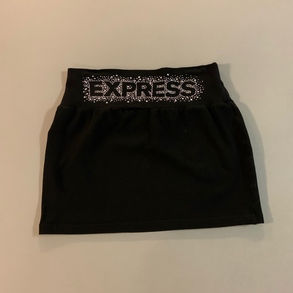 Express black mini skirt